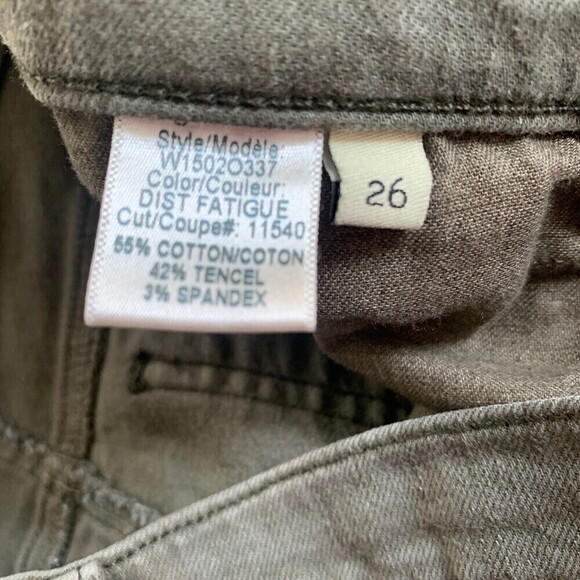 Rag & Bone Womens Size 26 Green Skinny Stretch Mid Rise Jeans - Picture 5 of 6